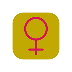 Female sign icon vector
