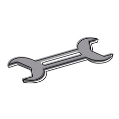 Wrench construction tool icon vector illustration graphic design