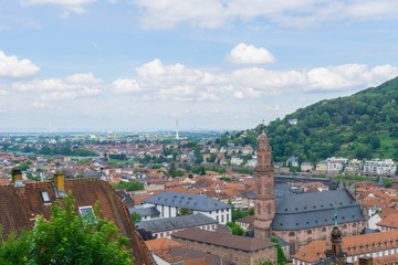 Jesuitenkirche Heidelberg von oben