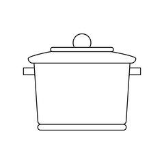 Kitchen pot isolated icon vector illustration graphic design
