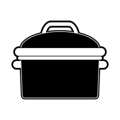 Kitchen pot isolated icon vector illustration graphic design