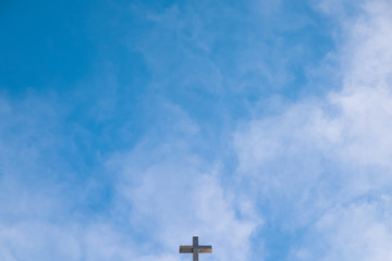 Cross on top of Mäntsälä Church steeple
