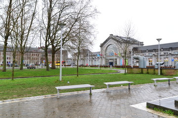 ベルギーのアントワープ駅