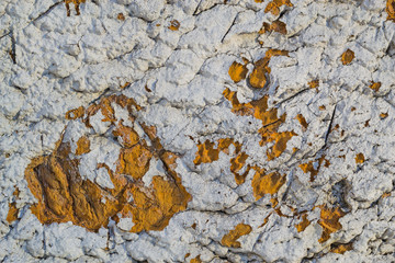 old plaster with red spots