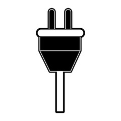 Electric plug isolated icon vector illustration graphic design