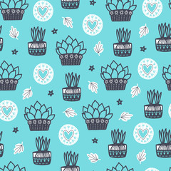 Seamless hygge scandinavian pattern