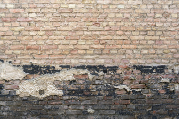 old weathered brick wall for backgrounds