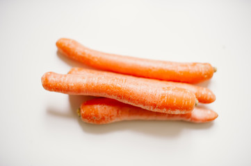 still-life photograph of carrots