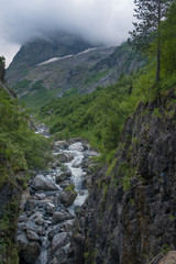 darkly rocks and clouds