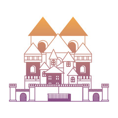 Fototapeta premium Medieval castle icon
