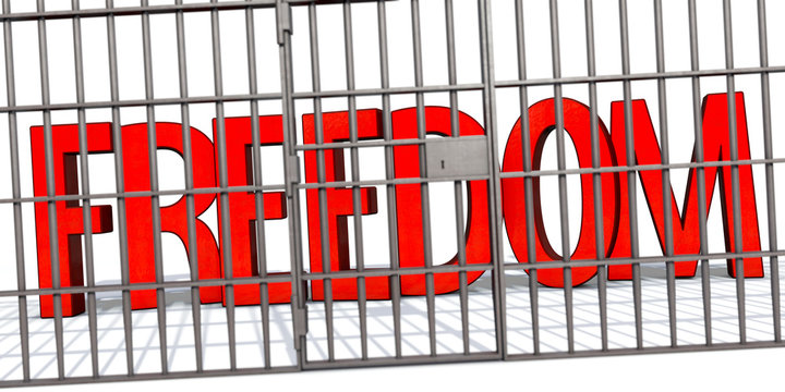 Freedom behind prison bars