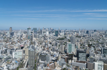 Fototapeta na wymiar 東京風景　渋谷　新宿方面