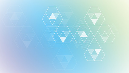 The background of the triangle. For the cover, brochure, flyer, poster, magazine. Vector design.