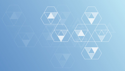 The background of the triangle. For the cover, brochure, flyer, poster, magazine. Vector design.