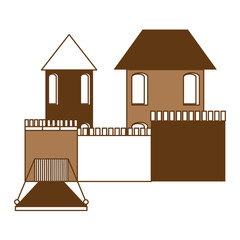 Medieval castle icon