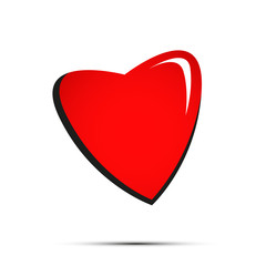 Happy Valentines Day Red Heart Cartoon