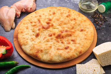 Ossetia pie with chicken