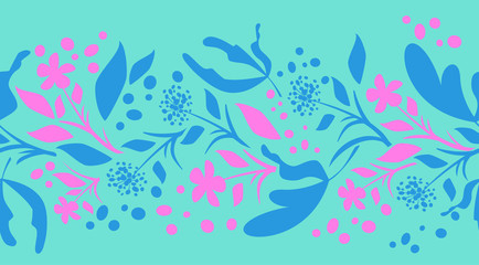 Swirly Floral Border