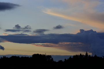 sunset and clouds