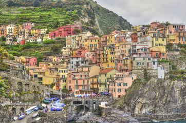 Fototapeta na wymiar Manarola, Italy (Cinque Terre)