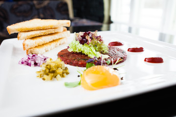 Classic steak tartare