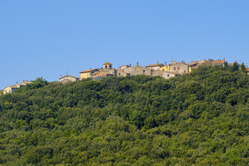 Fototapeta na wymiar Porchiano, old village in Umbria (Italy)