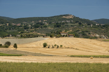 Fototapeta na wymiar Rural landscape in val Teverina (Umbria, Italy)