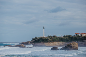 biarritz france landscape beach ocean