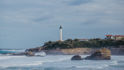Fototapeta premium biarritz france landscape beach ocean
