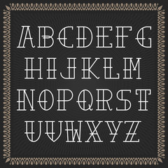 Obraz premium Color Vector Alphabet 