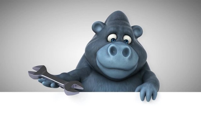 Fun gorilla - 3D Animation
