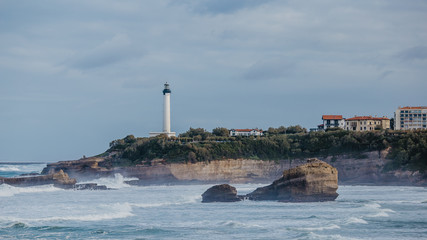 biarritz france landscape beach ocean