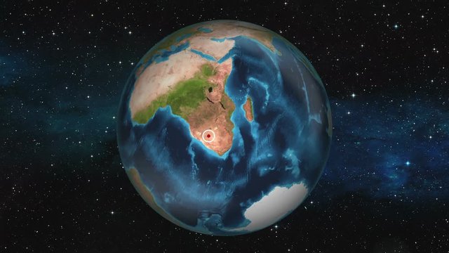 Earth Zoom In - Windhoek, Namibia