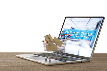 online shopping concept