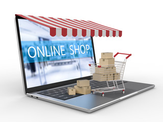 online shopping concept