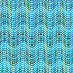 Teal wavy striped background
