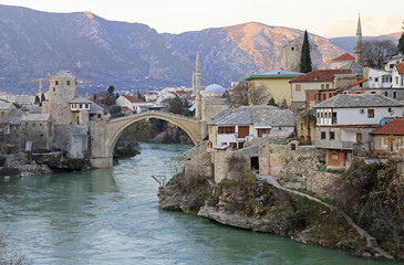 the old bridge in Mostar