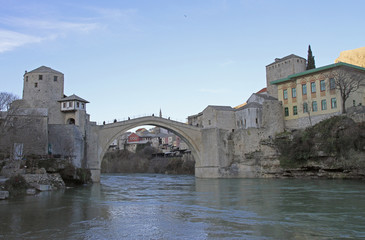 the old bridge in Mostar