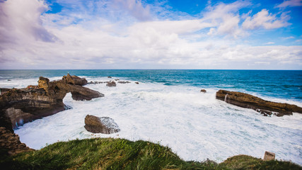 biarritz france landscape beach ocean