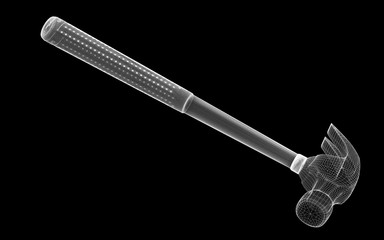 hammer in wire carcass