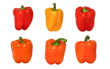 Sweet pepper isolated on white background