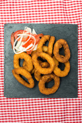 Fast food Homemade Crunchy Fried onion rings