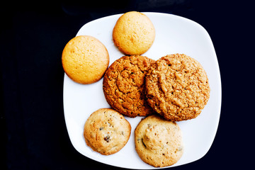 biscuit cookies on the background