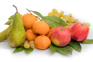 Fresh fruits. exotic fruits isolated on white
