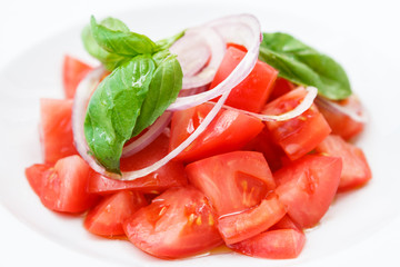 Fresh salad with tomatoes