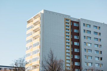 Fototapeta premium typical plattenbau building in east berlin