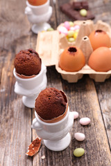 chocolate egg for easter day