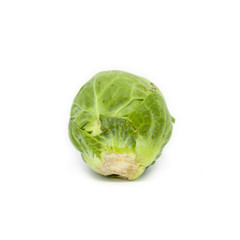 Fototapeta premium A Brussels sprout isolated on a white background