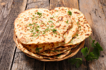 homemade naan bread