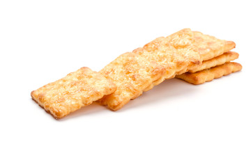 Cracker isolated on white background